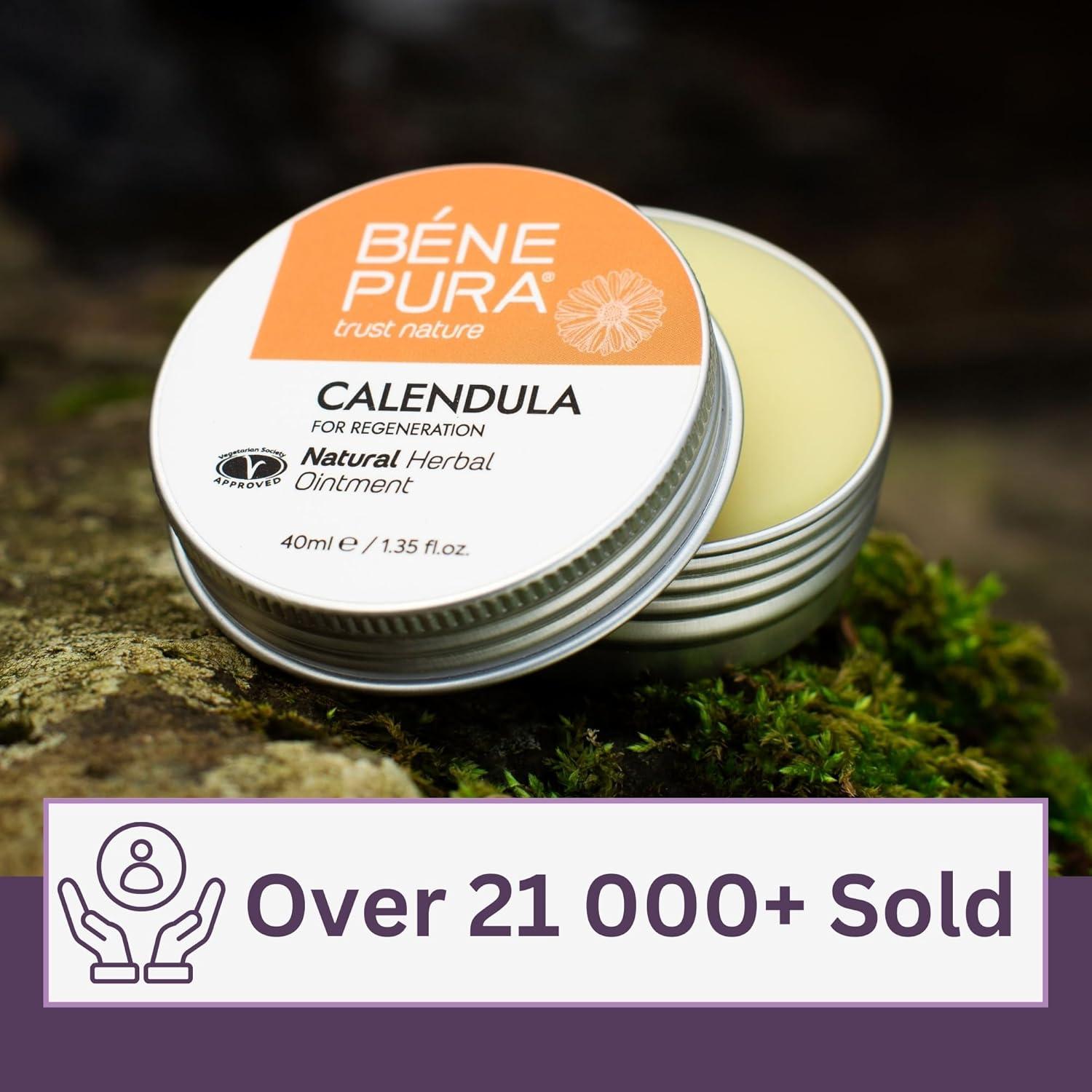 Ungüento Natural de Caléndula BenePura 40 ml - Alivio para Quemaduras y Piel Seca