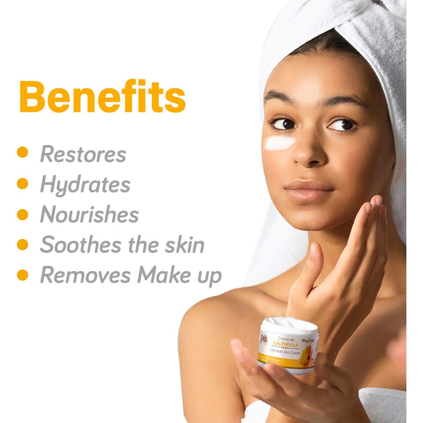 Crema Hidratante Natural de Calendula Pili 28.35 g - Piel Seca