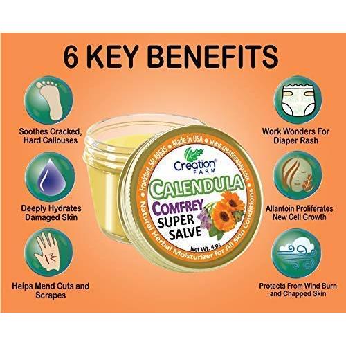 Salve Herbal Creation Farm de Caléndula y Consuelda 113g