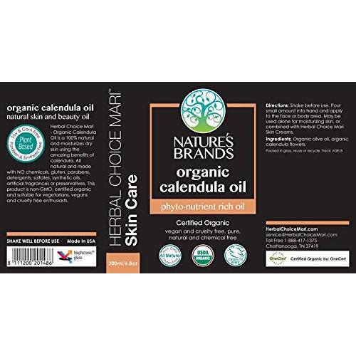 Aceite Portador de Caléndula Orgánico Nature's Brands 100 ml