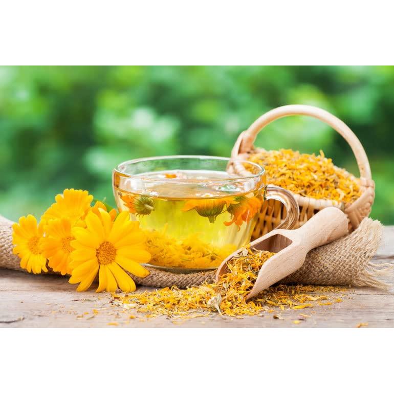 Té de Caléndula Seco 113.4 g - TeaDreamTea - Sabor Natural