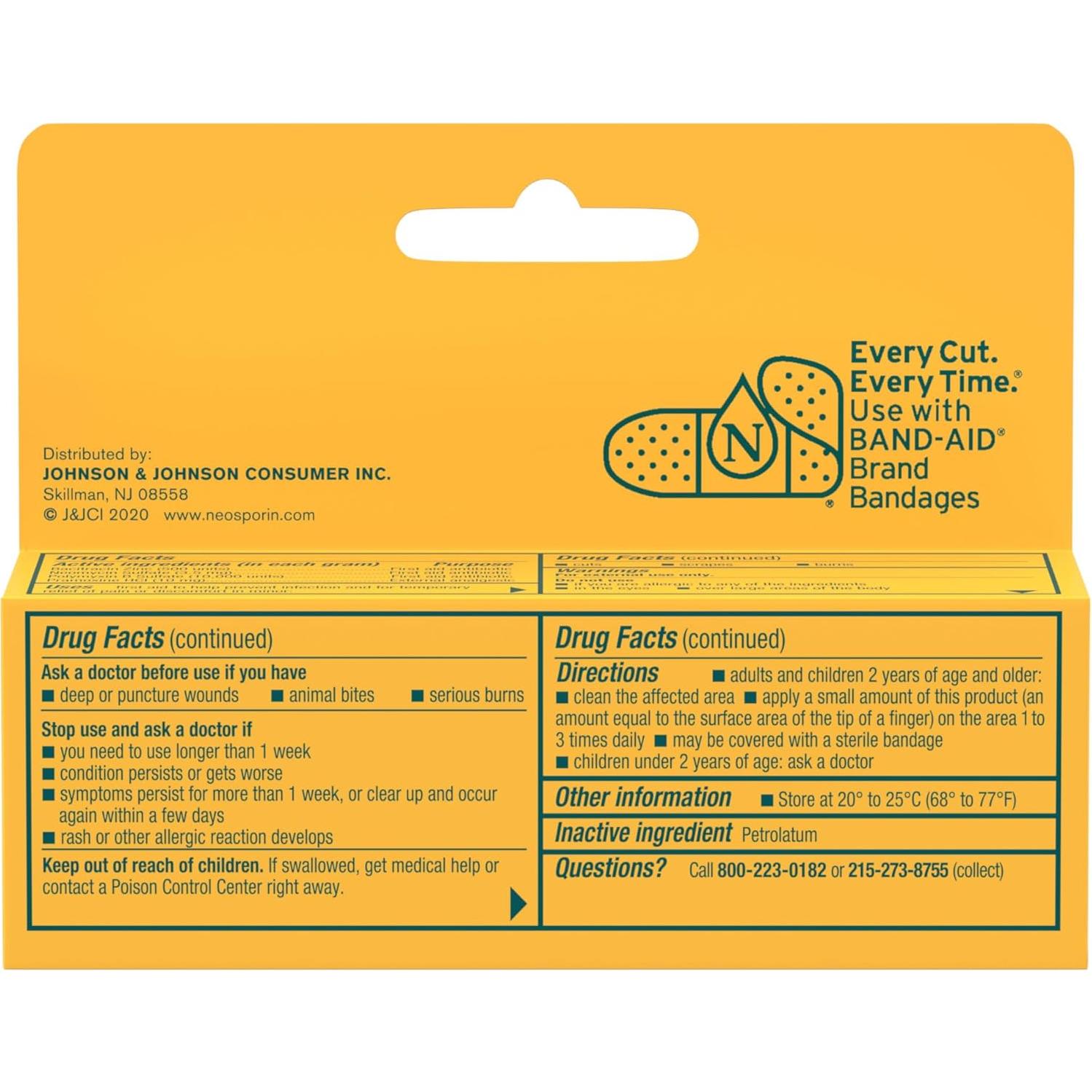 Neosporin Ungüento Alivio de Quemaduras 14.17 g - Doble Acción