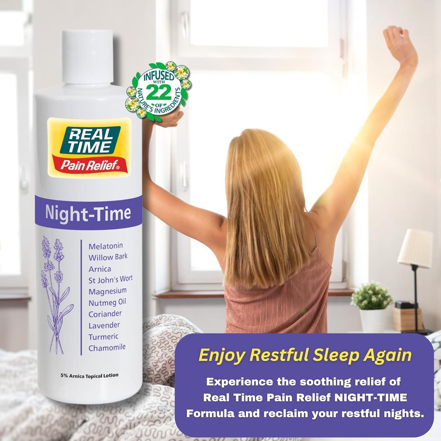 Crema Nocturna Alivio Dolor Real Time 340g Melatonina