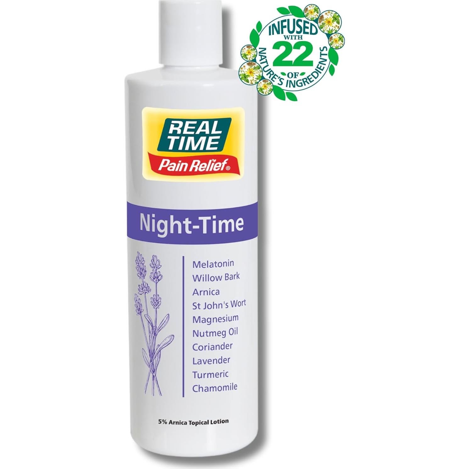 Crema Nocturna Alivio Dolor Real Time 340g Melatonina