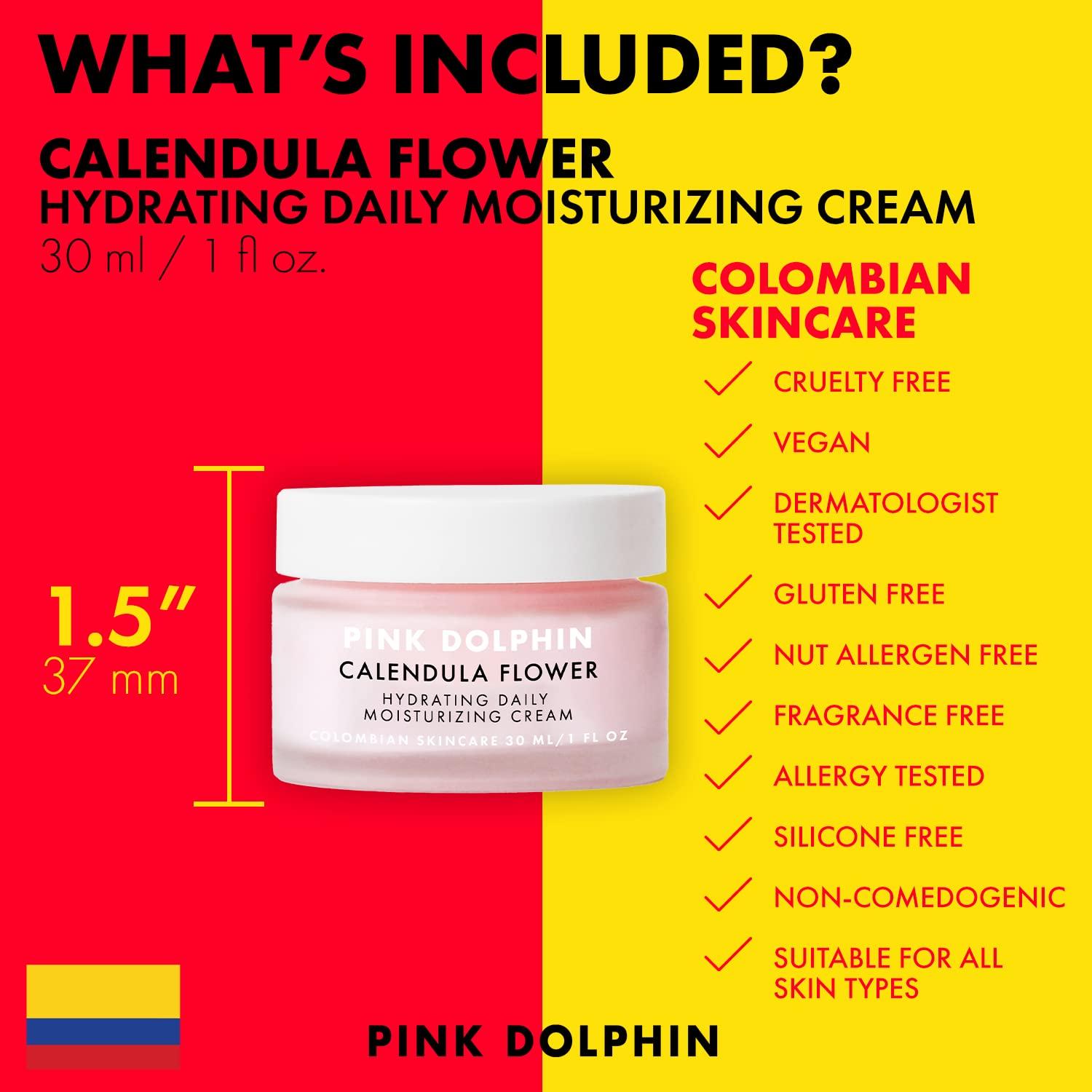 Hidratante Facial Diario Calendula Pink Dolphin 100g - Piel Seca