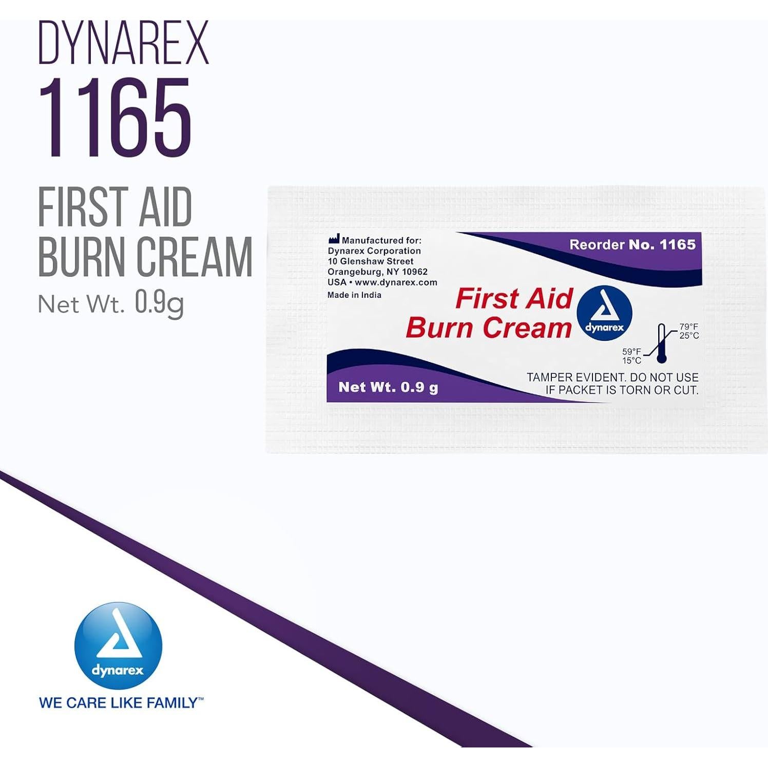 Crema para Quemaduras Dynarex 0.9g - Alivio para Cortes y Heridas