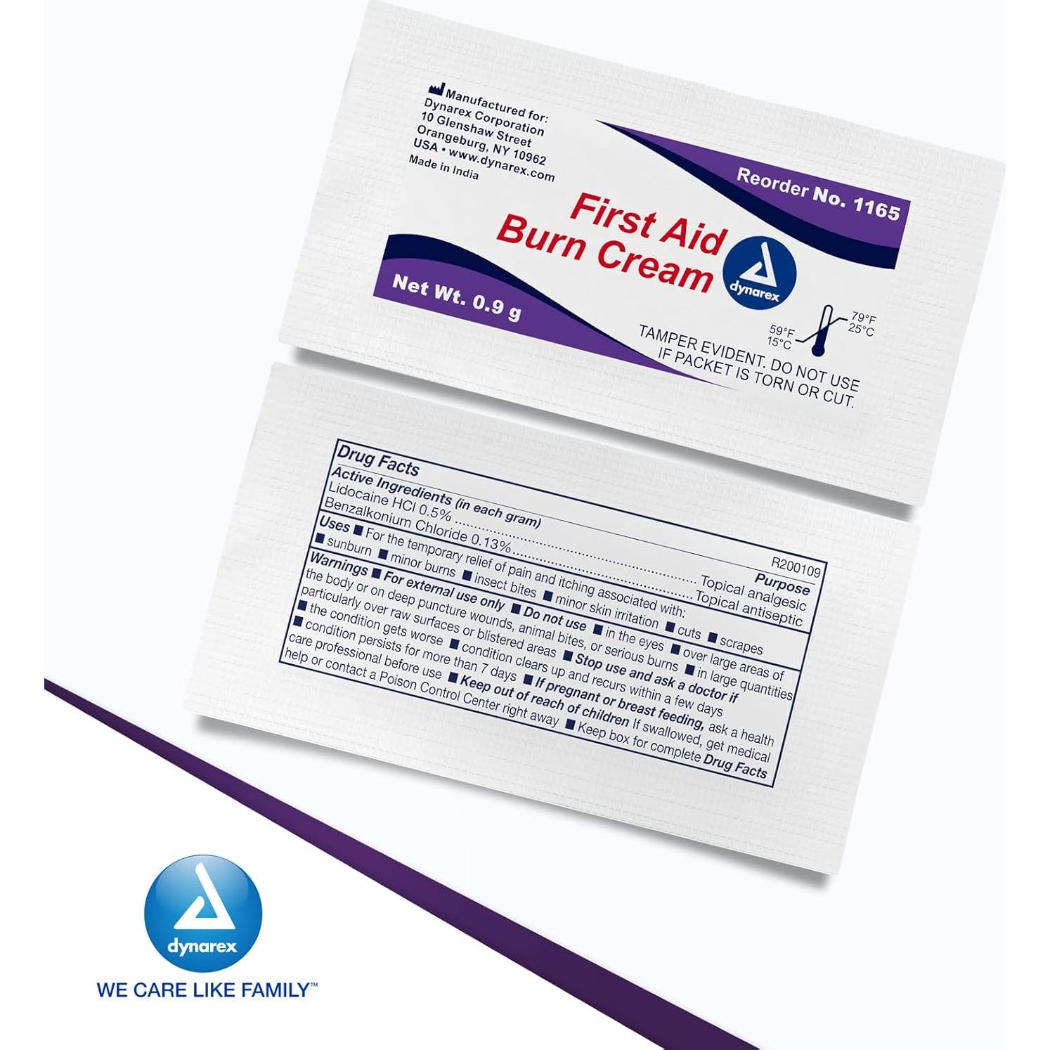 Crema para Quemaduras Dynarex 0.9g - Alivio para Cortes y Heridas