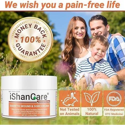 Crema para Úlceras Diabéticas iShanCare 50g - Alivio y Curación
