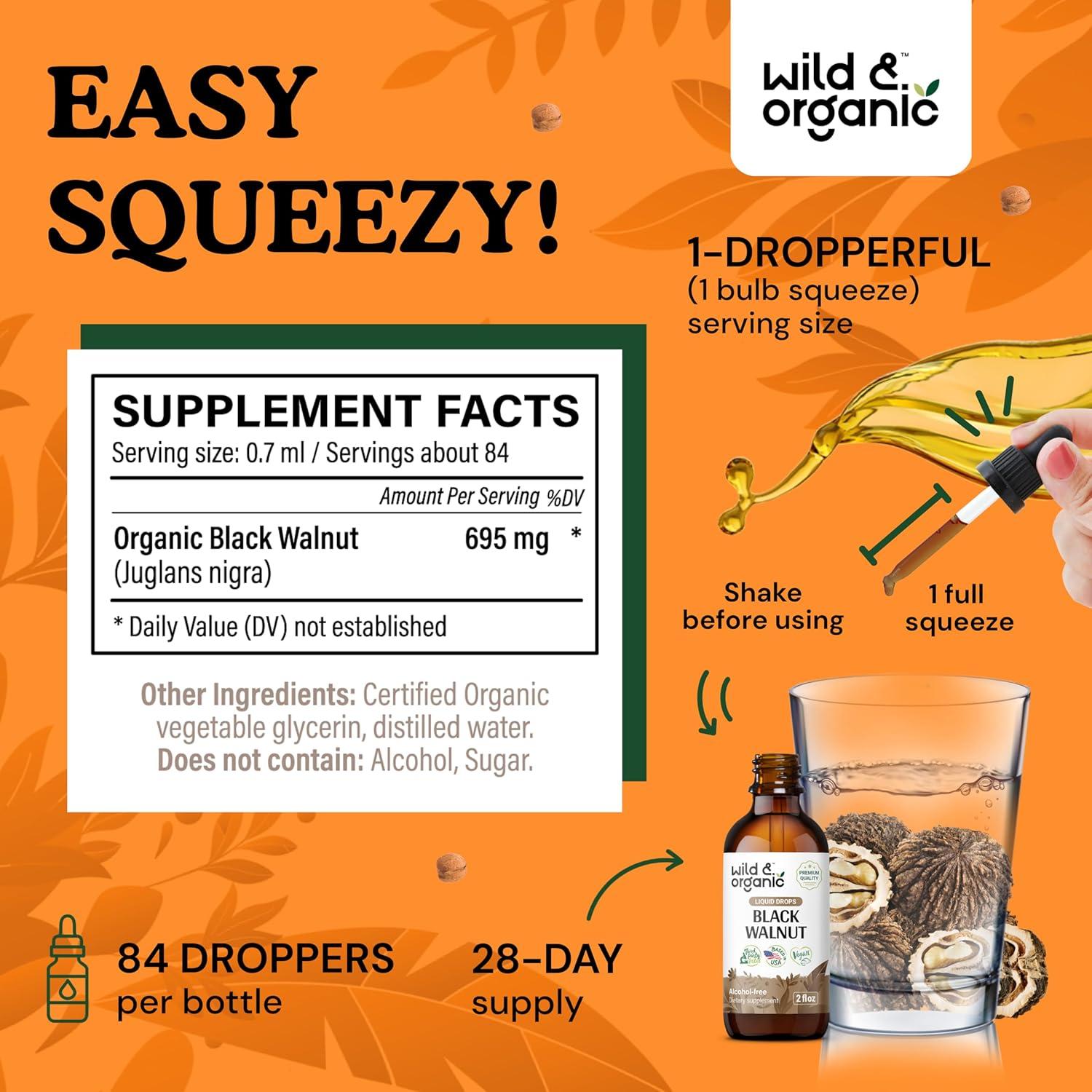 Tintura Orgánica de Caléndula y Nogal Negro 59 ml