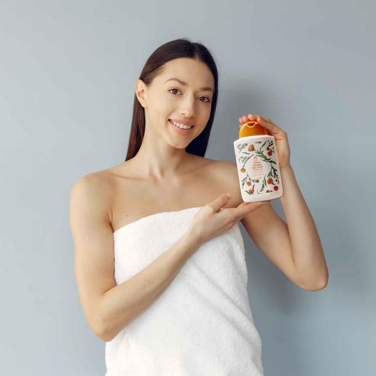 Crema Corporal ILU de Caléndula 300 ml - Hidratante Piel Seca