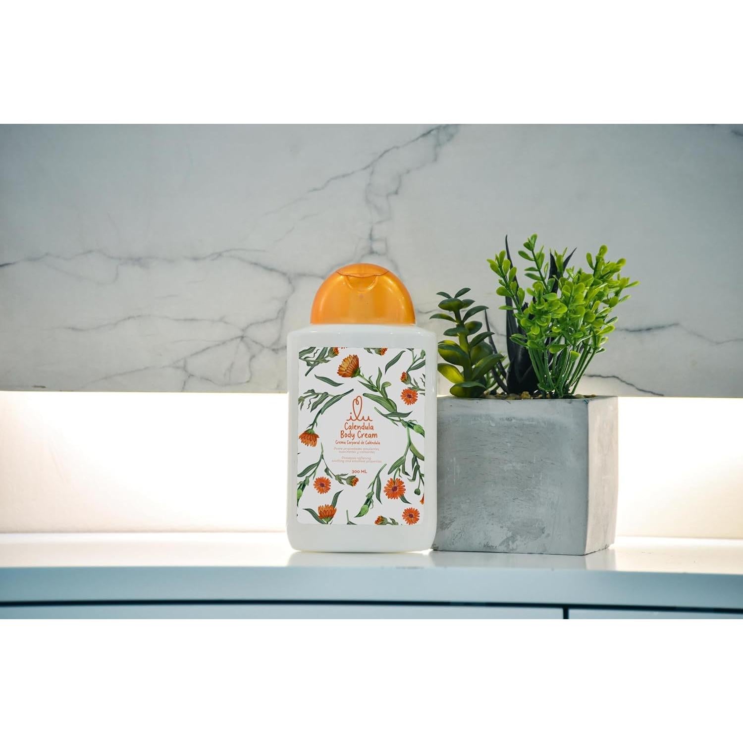 Crema Corporal ILU de Caléndula 300 ml - Hidratante Piel Seca