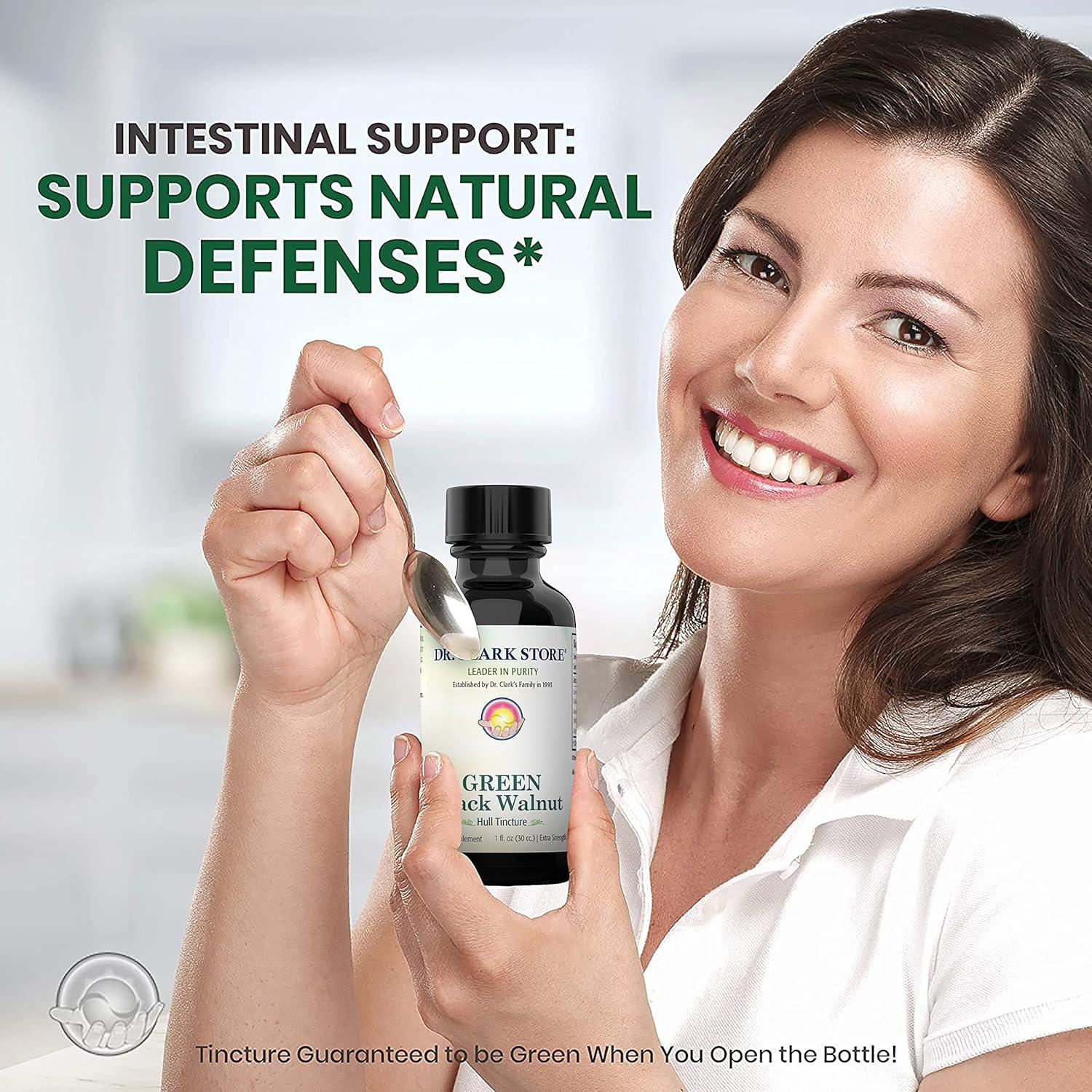 Tintura de Cáscara de Nuez Negra Verde Dr Clark 60cc - Suplemento Natural