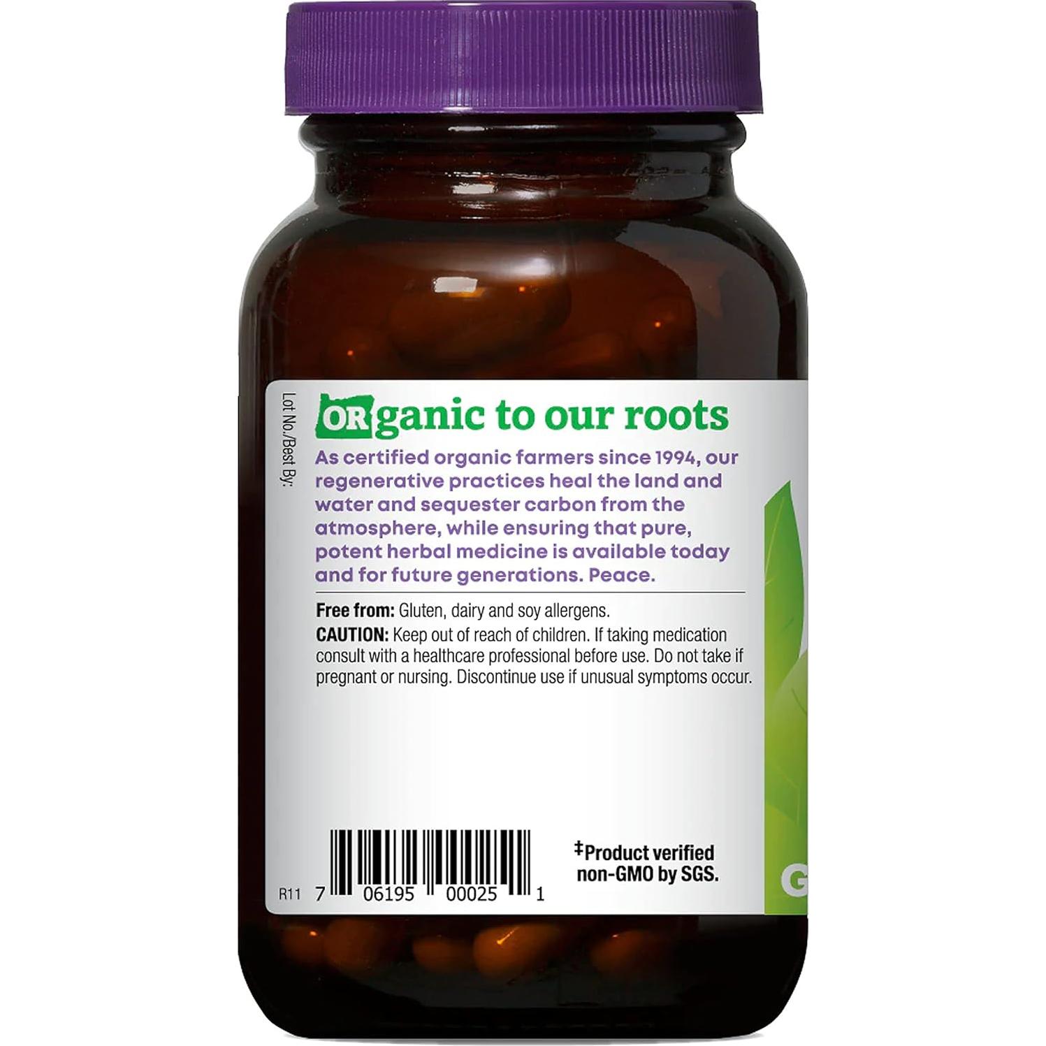 Suplemento Herbal Orgánico Bardana Oregon's Wild Harvest 90 Cápsulas