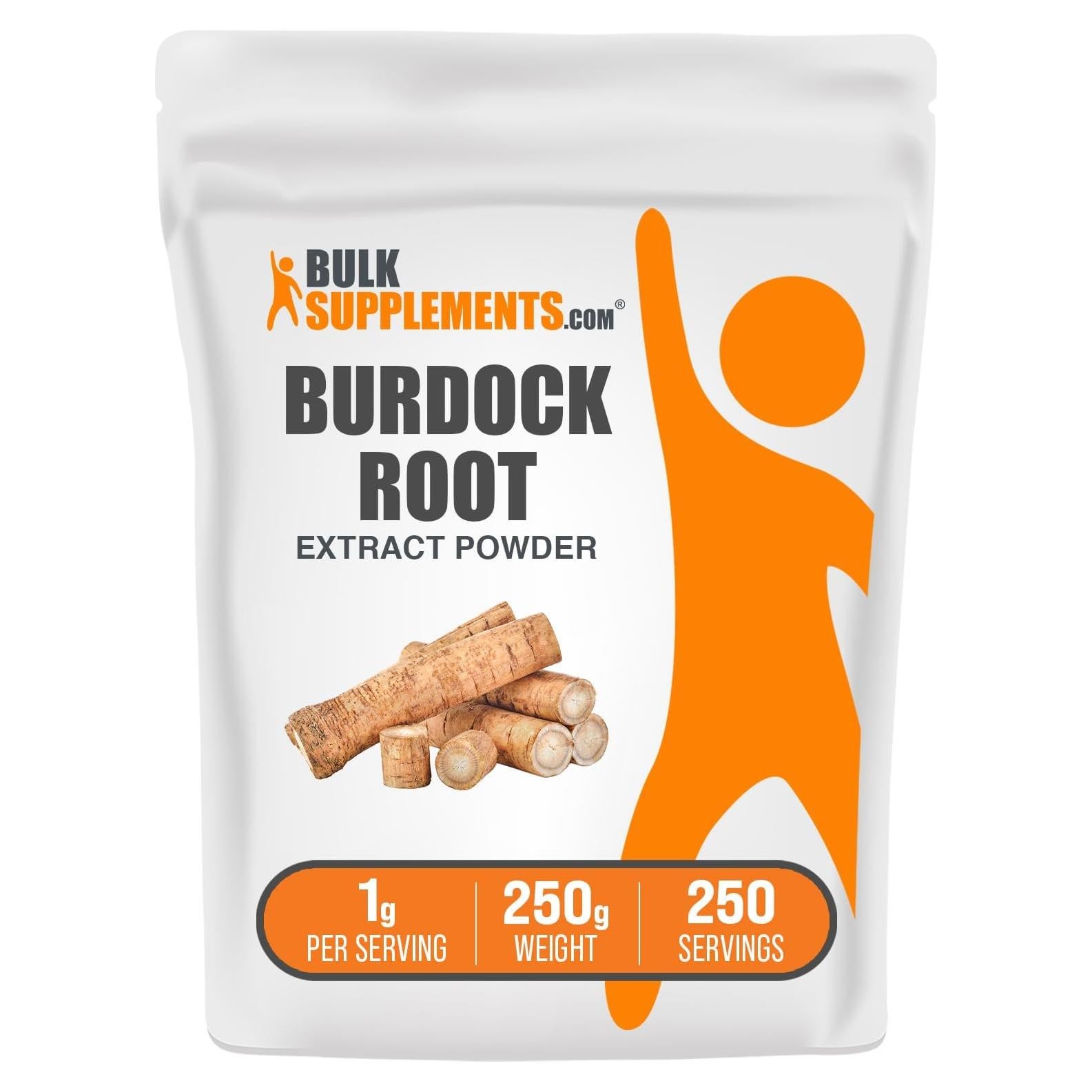 Extracto de Raíz de Bardana en Polvo BulkSupplements 250g Vegano