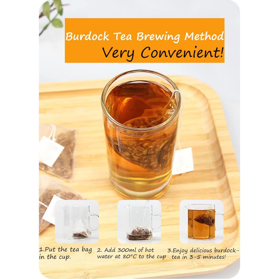 Té de raíz de bardana YILINSHA 60 bolsas 181g 100% natural