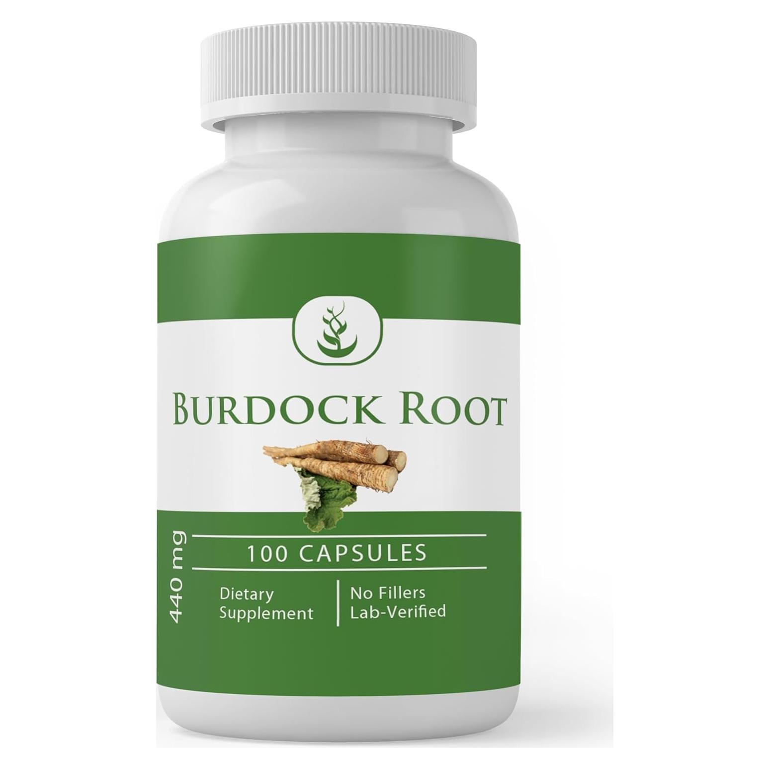 Raíz de Bardana 100 Cápsulas Ingredientes Originales Puros
