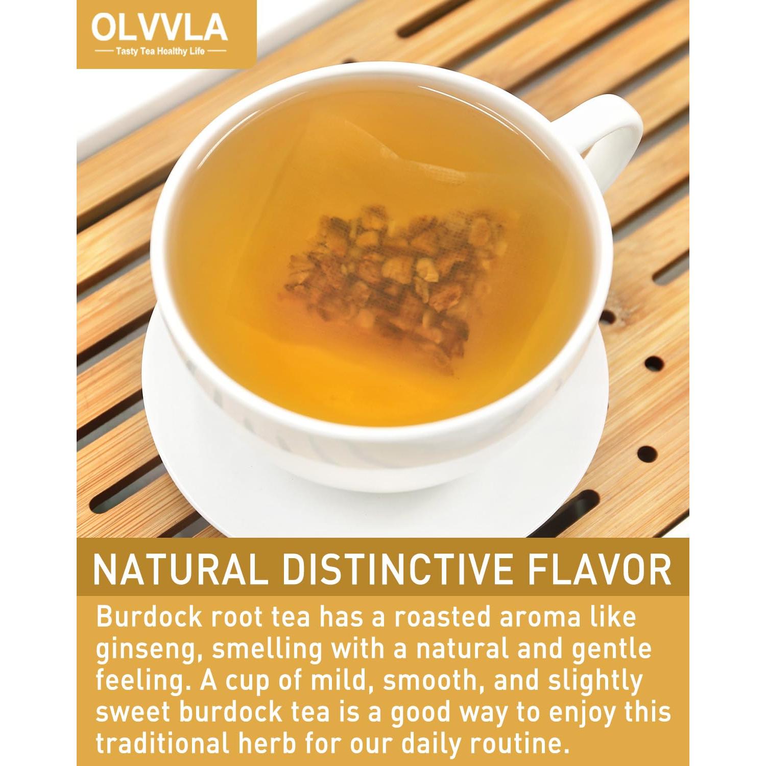 Té de raíz de bardana Olvvla - 60 bolsas - 100% natural