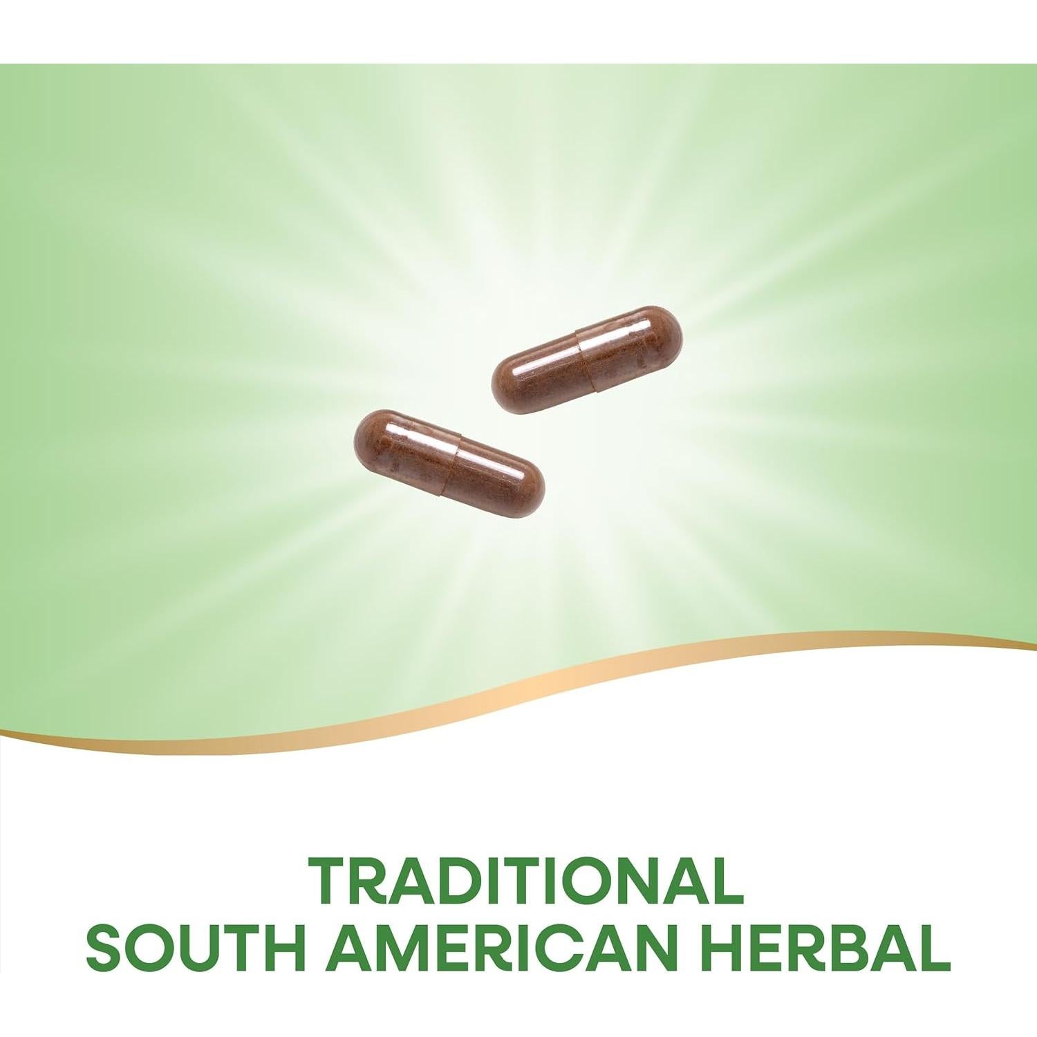 Pau d'Arco Nature's Way 180 Cápsulas 2180 mg Sin OGM