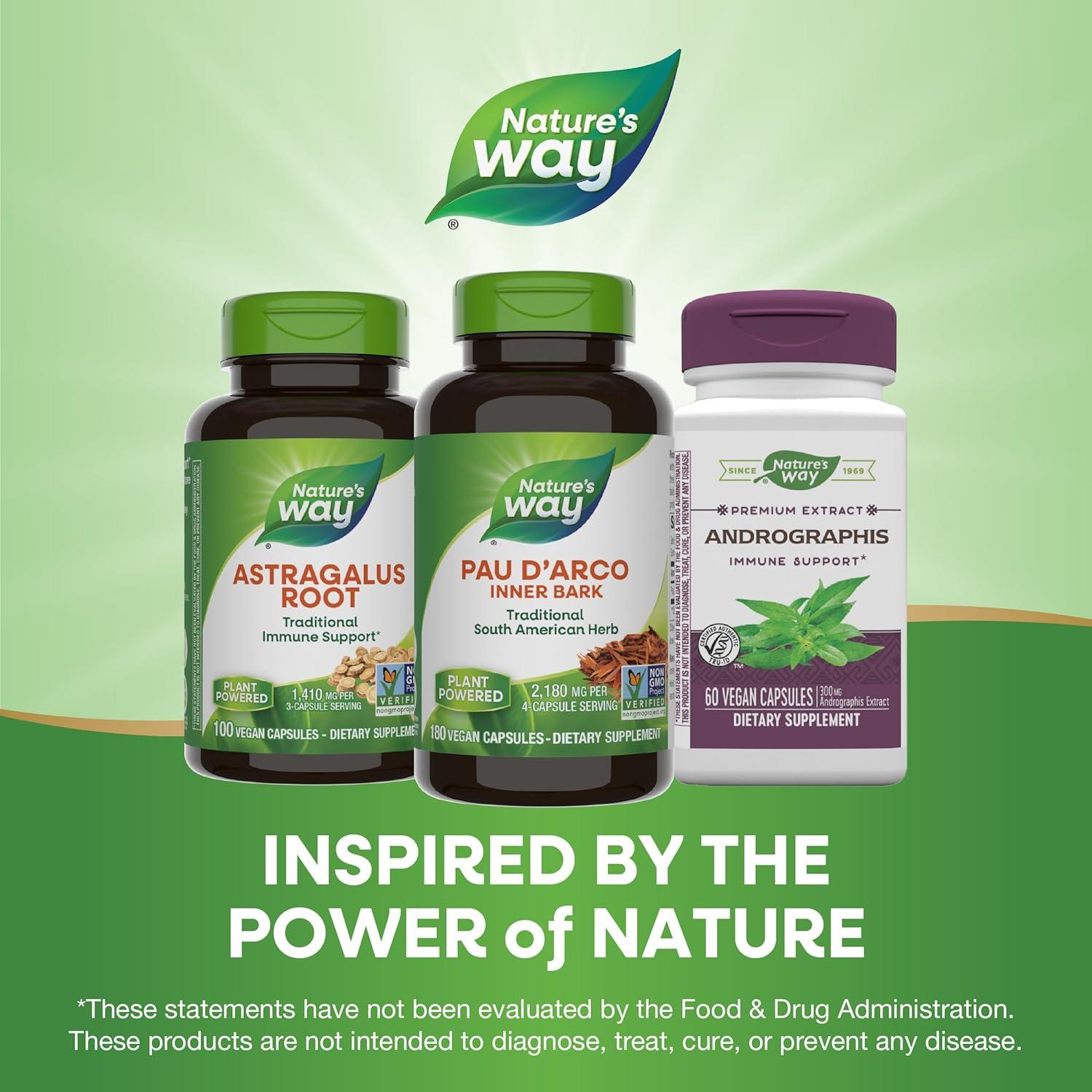 Pau d'Arco Nature's Way 180 Cápsulas 2180 mg Sin OGM