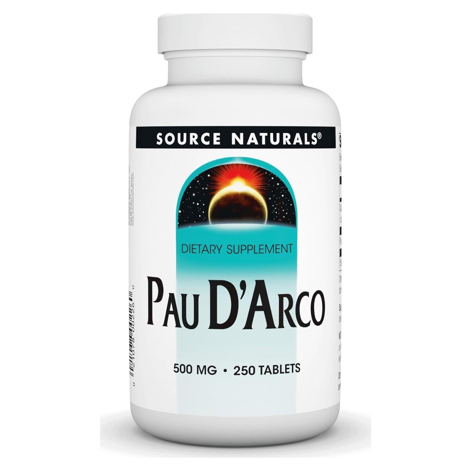 Suplemento Dietético Pau D'Arco Source Naturals 250 Tabletas