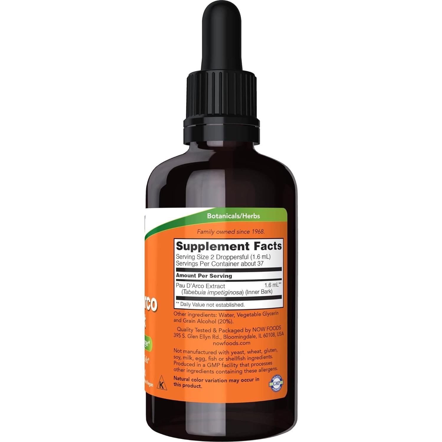 Extracto de Pau D'Arco Líquido NOW Foods 60 ml - Antioxidante