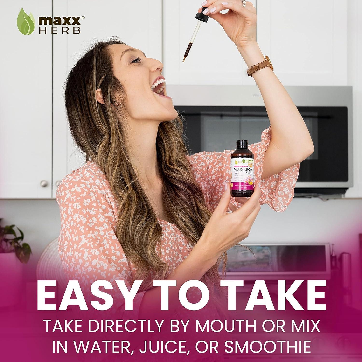 Maxx Herb Extracto de Pau D'Arco 120ml con Diente de León