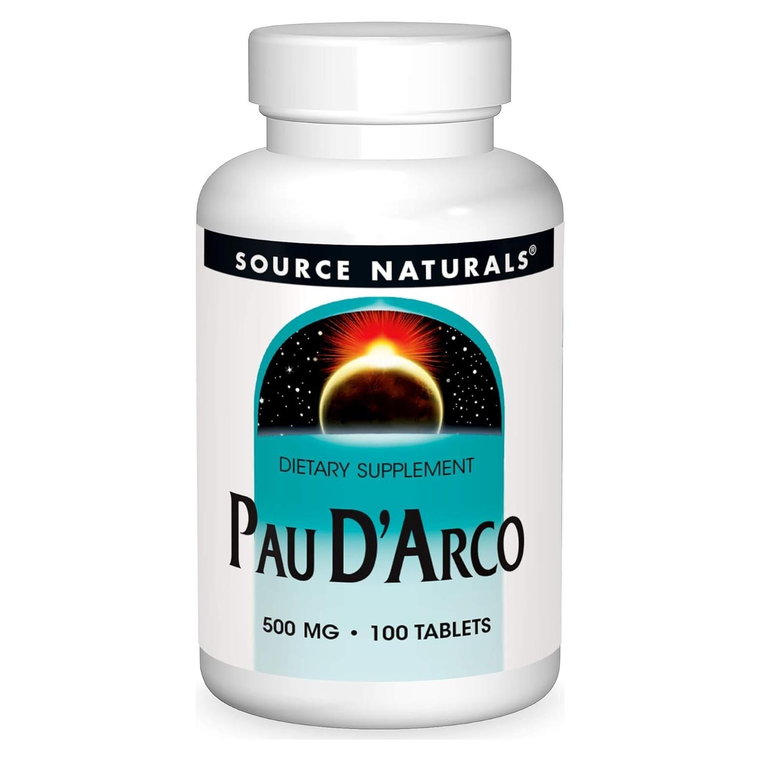 Suplemento Dietético Pau D'Arco Source Naturals - 100 Tabletas