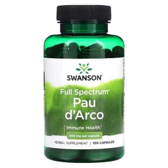 Cápsulas de Pau d'Arco Swanson 500 mg 100 Unidades