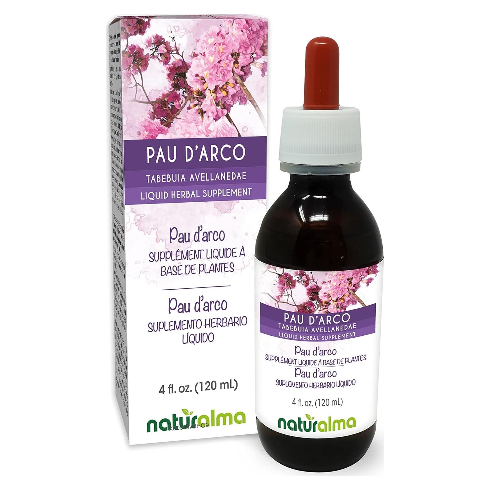 Tintura de Pau d'arco Naturalma 118 ml - Suplemento Herbal Vegano