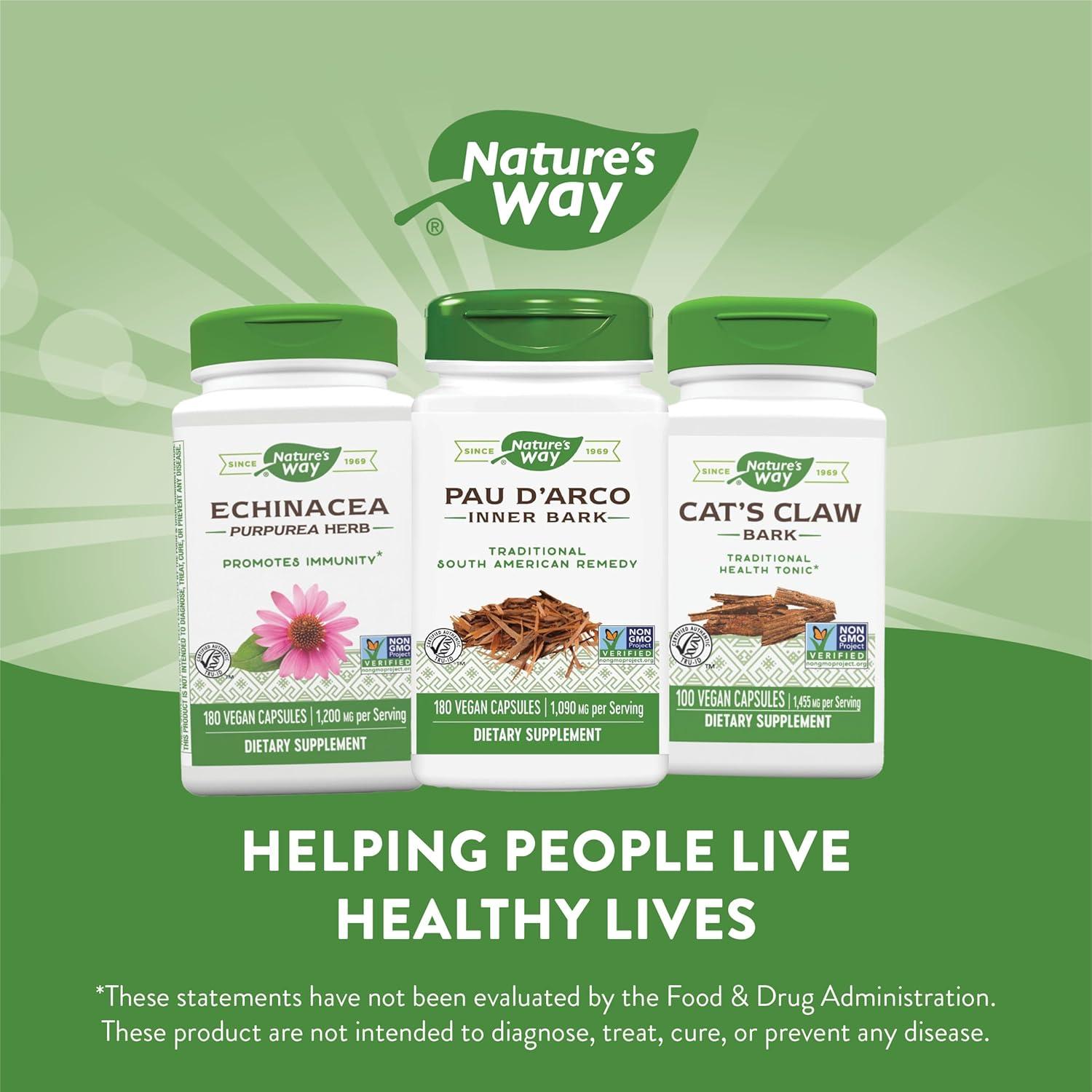 Pau d'Arco Nature's Way 180 Cápsulas 1090 mg Paquete de 2