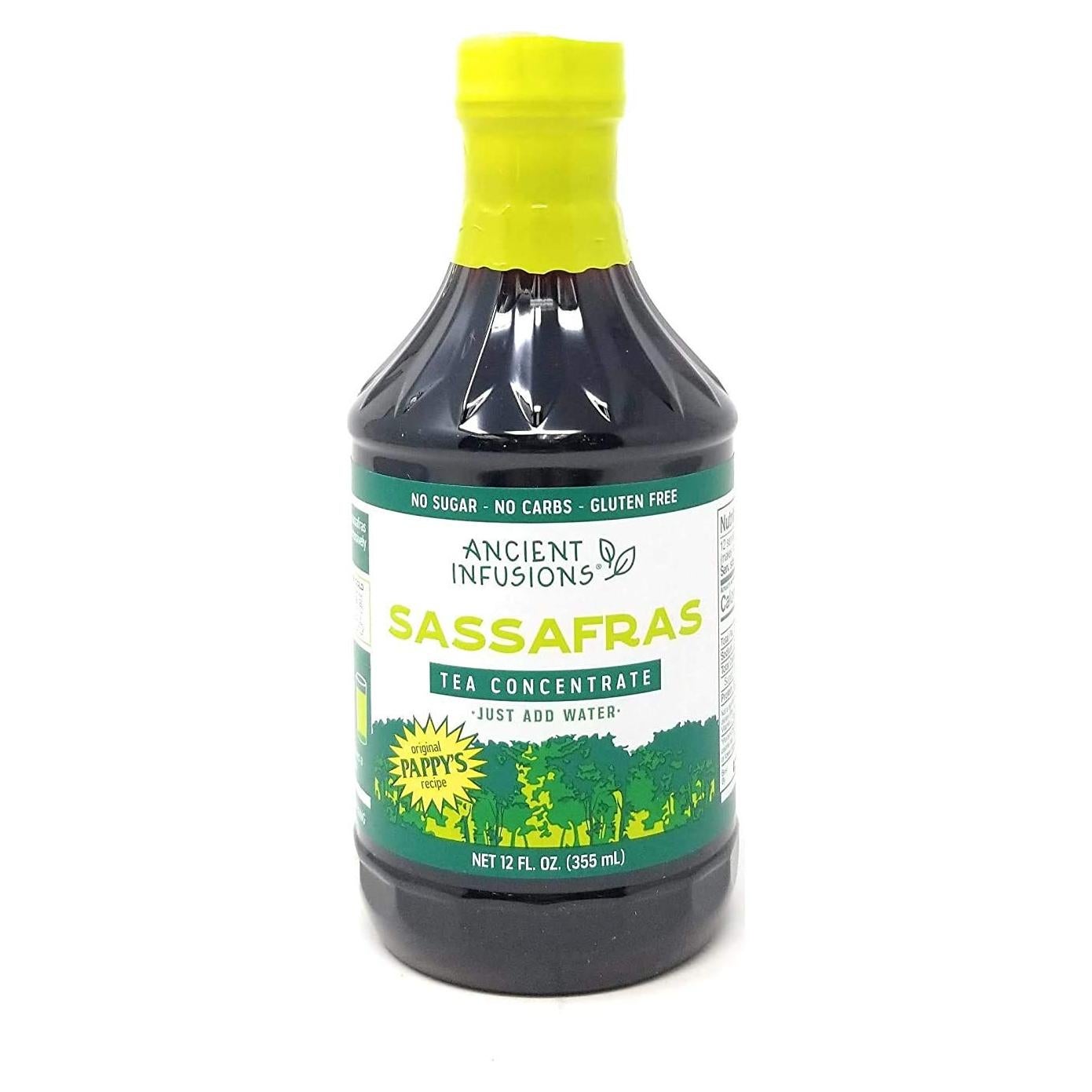 Té Instantáneo de Sassafras Pappy, 3 Botellas de 355 ml