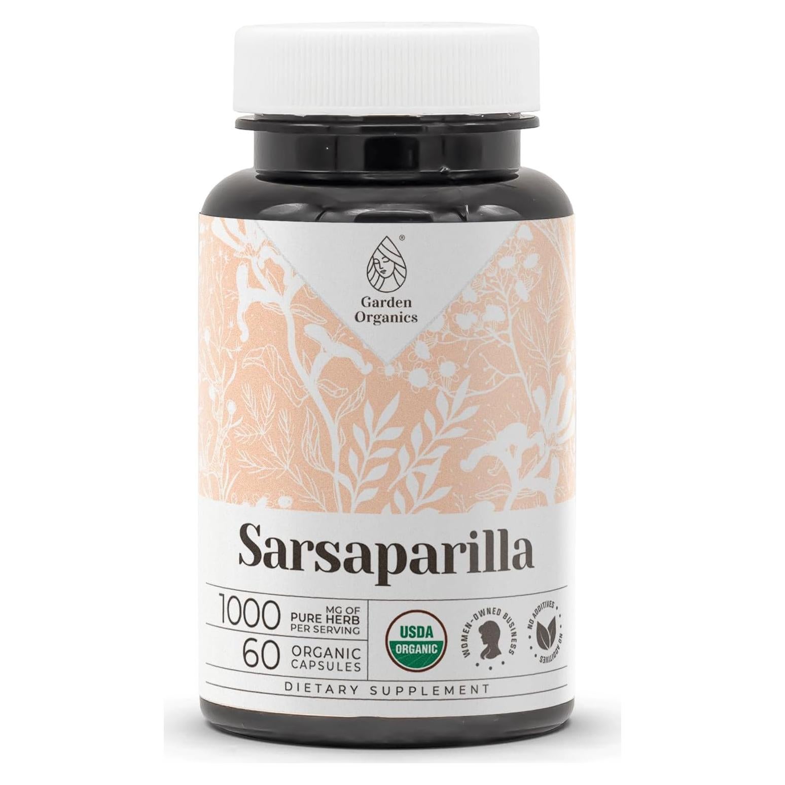 Sarsaparilla Orgánica Garden Organics 60 Cápsulas Vegetarianas
