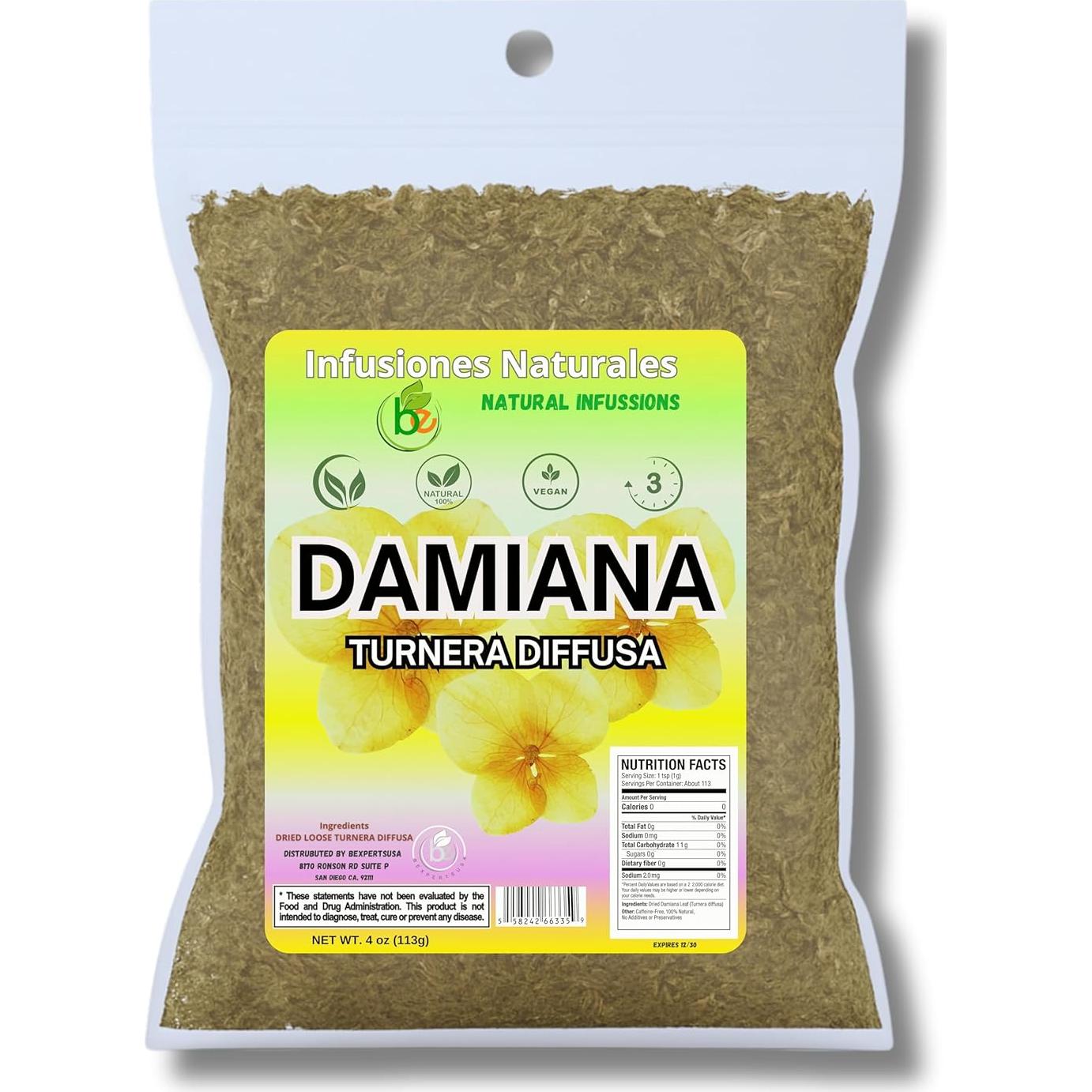 Té de Hoja de Damiana Bexperts 113.4 g - 100% Natural