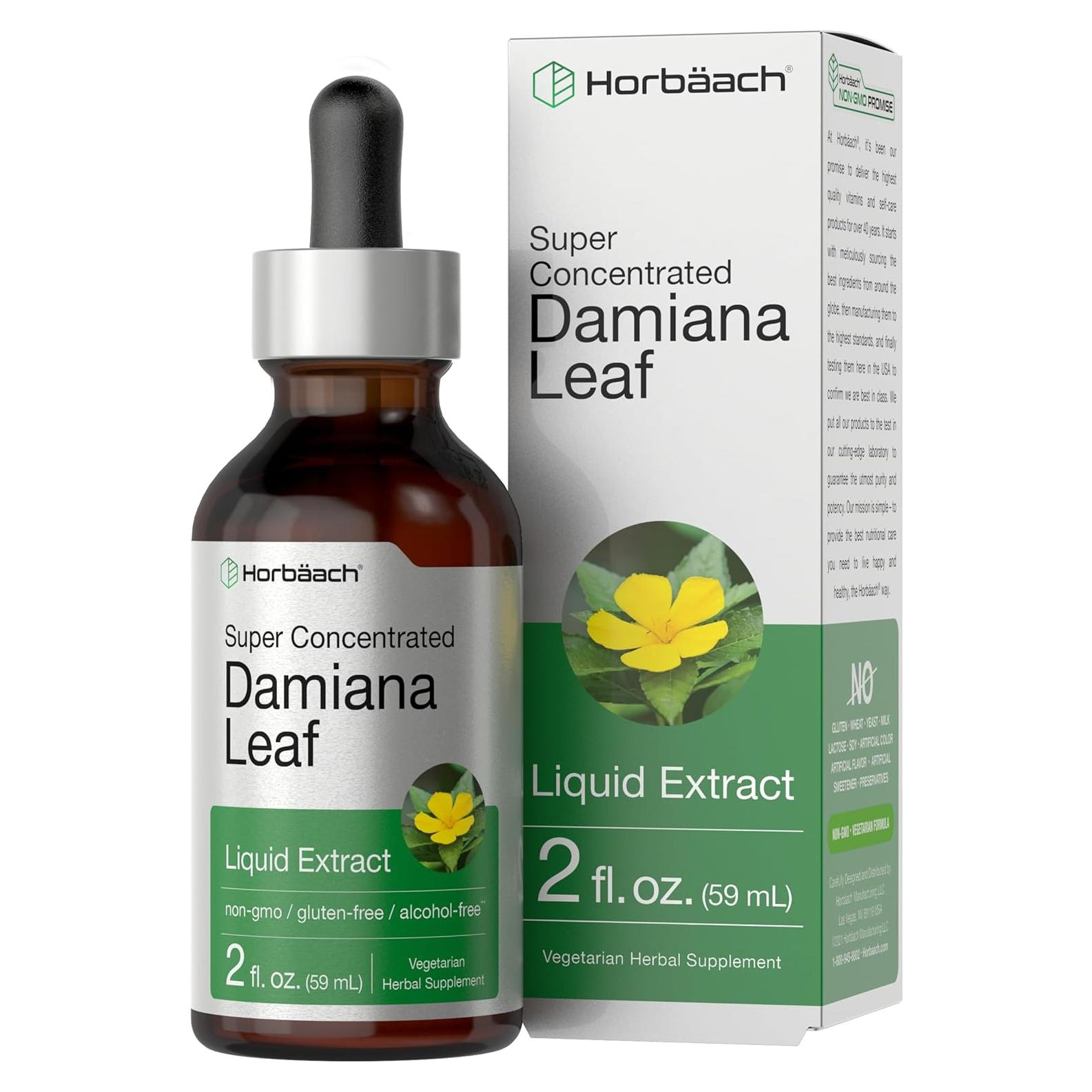 Extracto de Hoja de Damiana Horbaach 60 ml Sin Alcohol