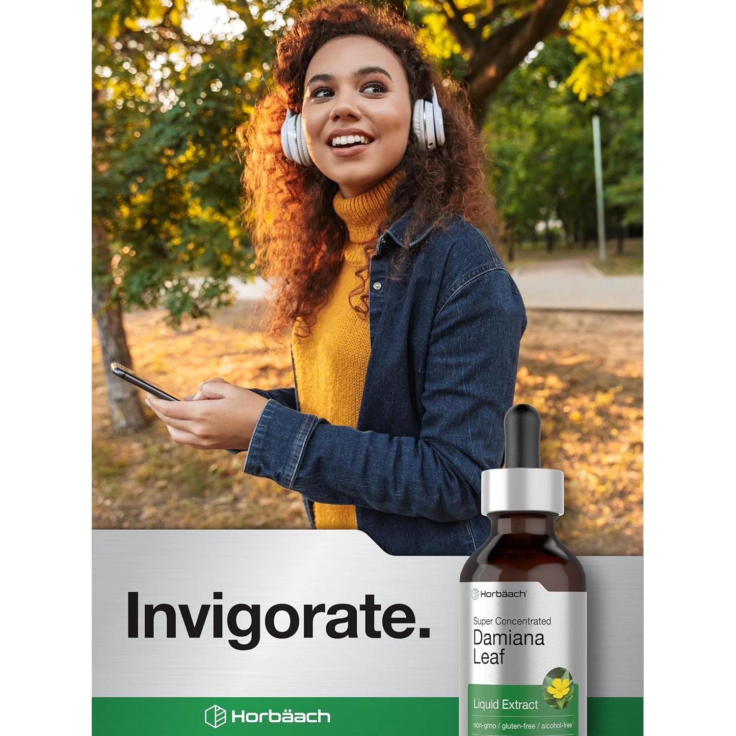 Extracto de Hoja de Damiana Horbaach 60 ml Sin Alcohol