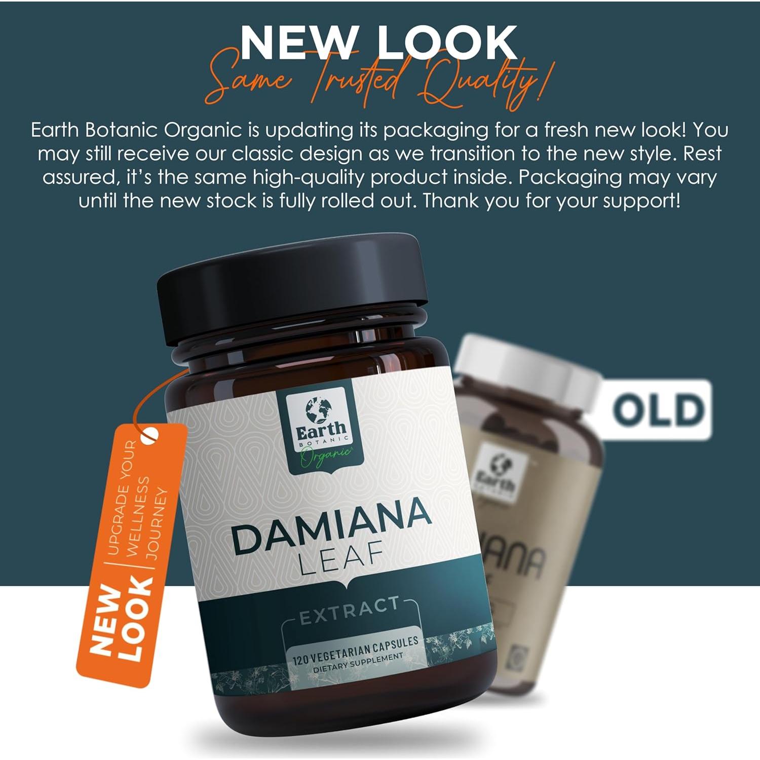 Extracto de Hoja de Damiana 1000mg - 120 Cápsulas EBO