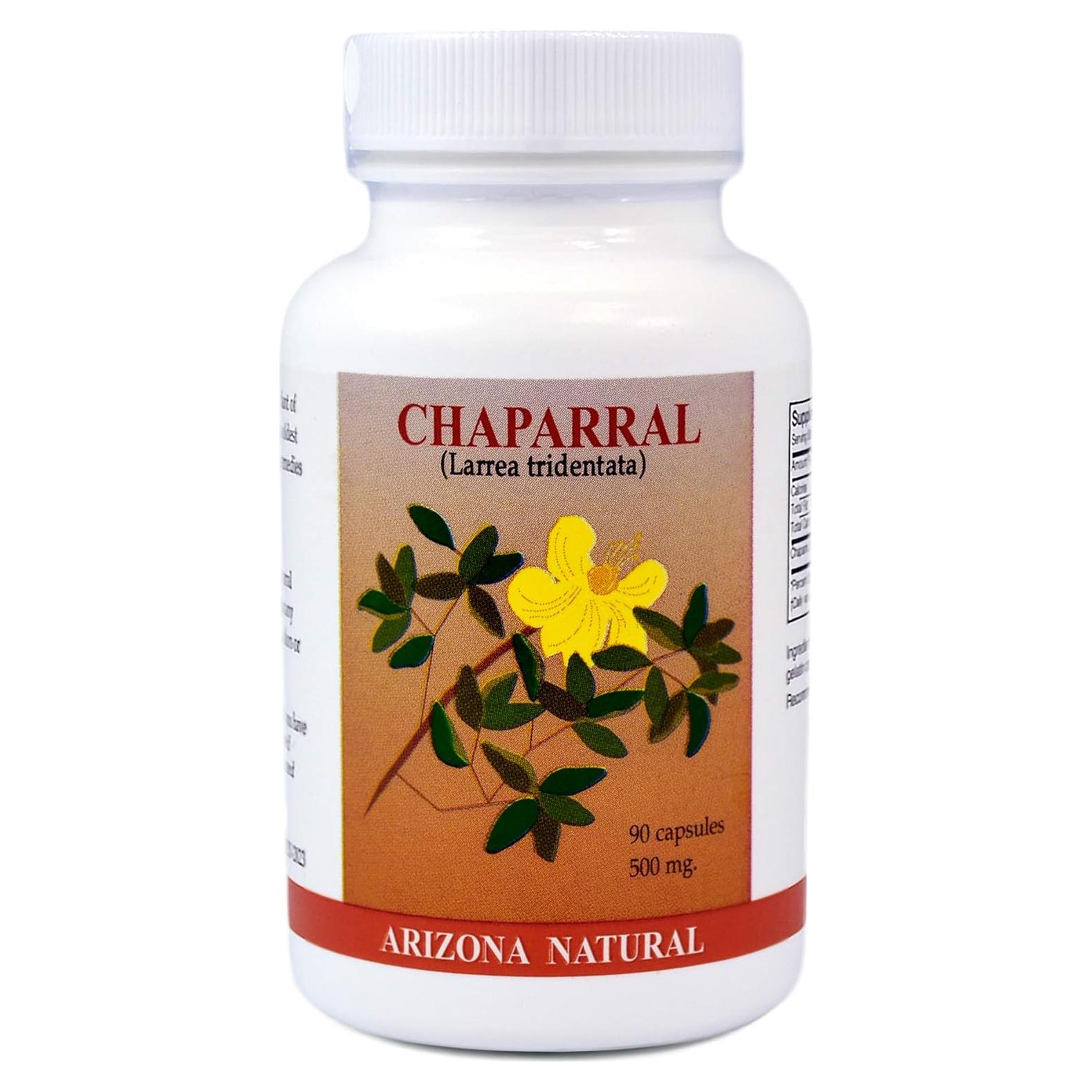 Cápsulas de Chaparral 500 mg - Recursos Naturales de Arizona - 90 Unidades