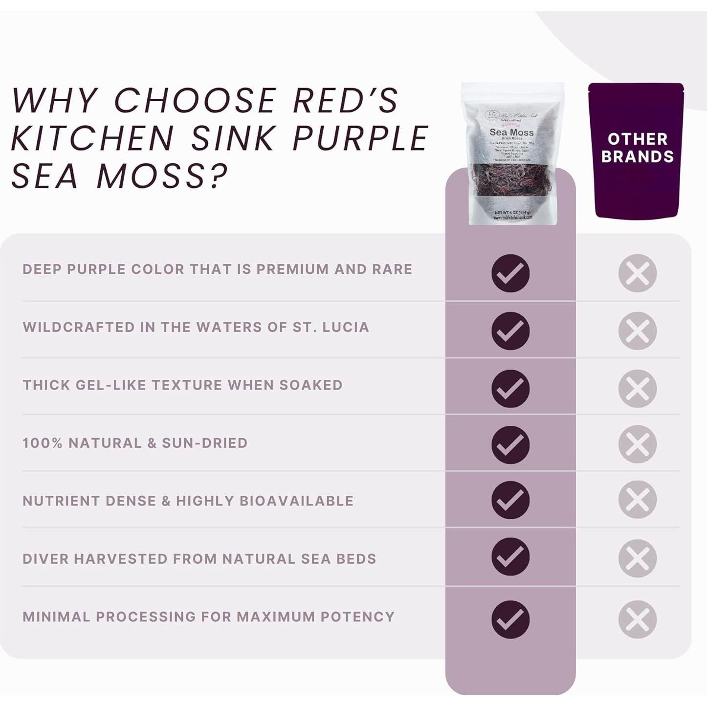 Musgo Marino Púrpura Red's Kitchen Sink 113.4g 100% Natural