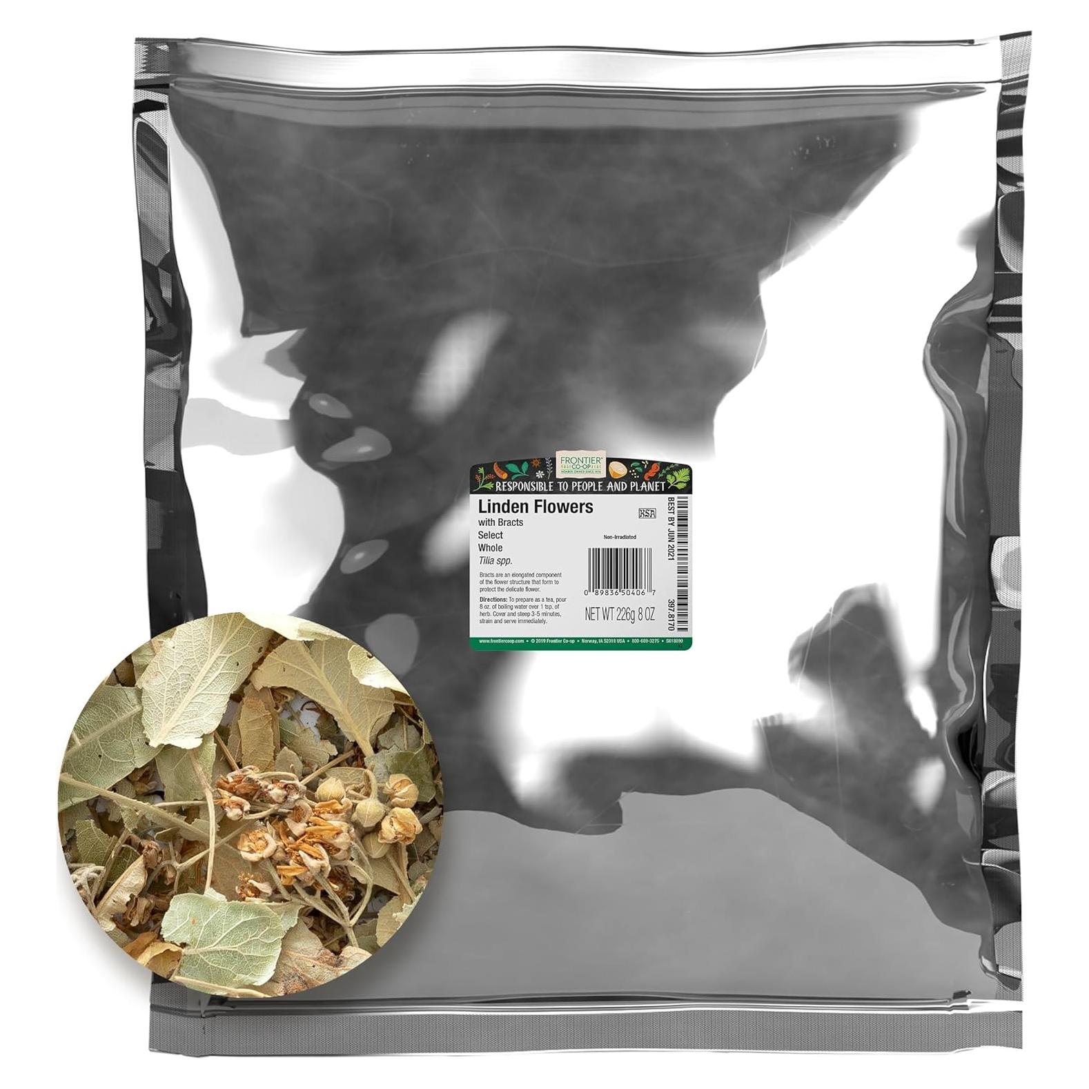 Flores de Tilo a Granel Frontier Co-op 226.8 Gramos