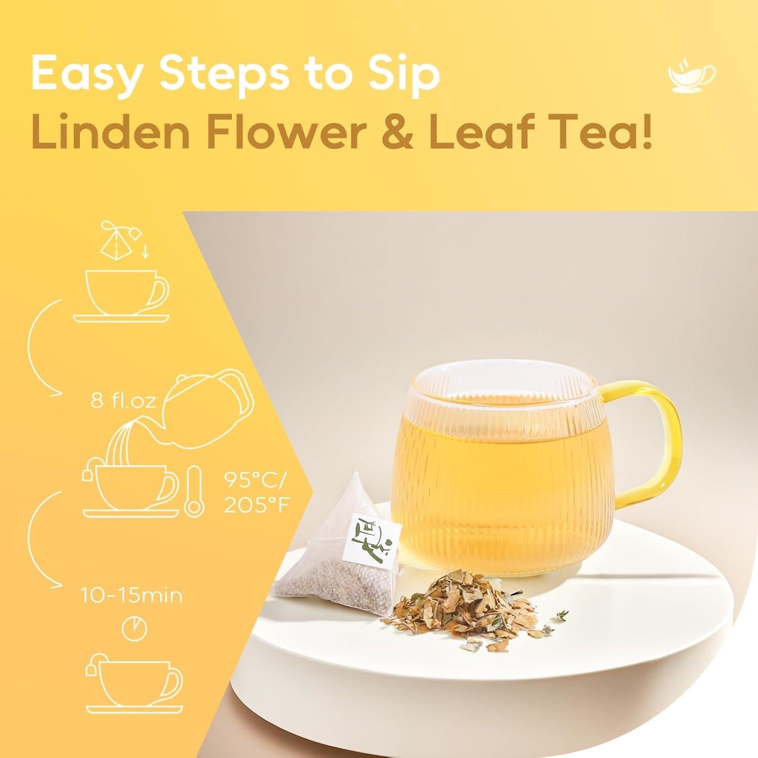 Té de Tilo FullChea - 36 Bolsitas - Sin Cafeína y OGM