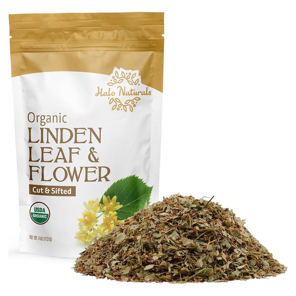 Hoja y Flor de Tilo Orgánico Halo Naturals 113g Certificado USDA