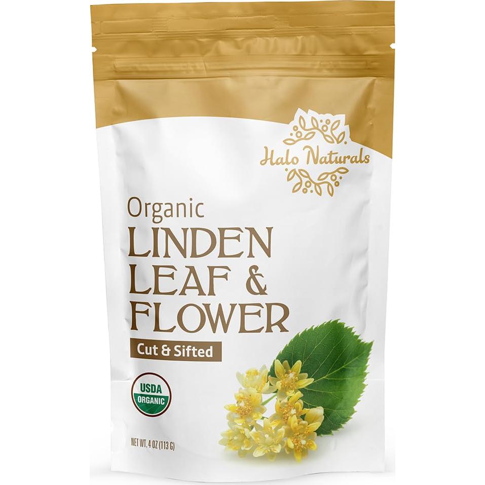 Hoja y Flor de Tilo Orgánico Halo Naturals 113g Certificado USDA