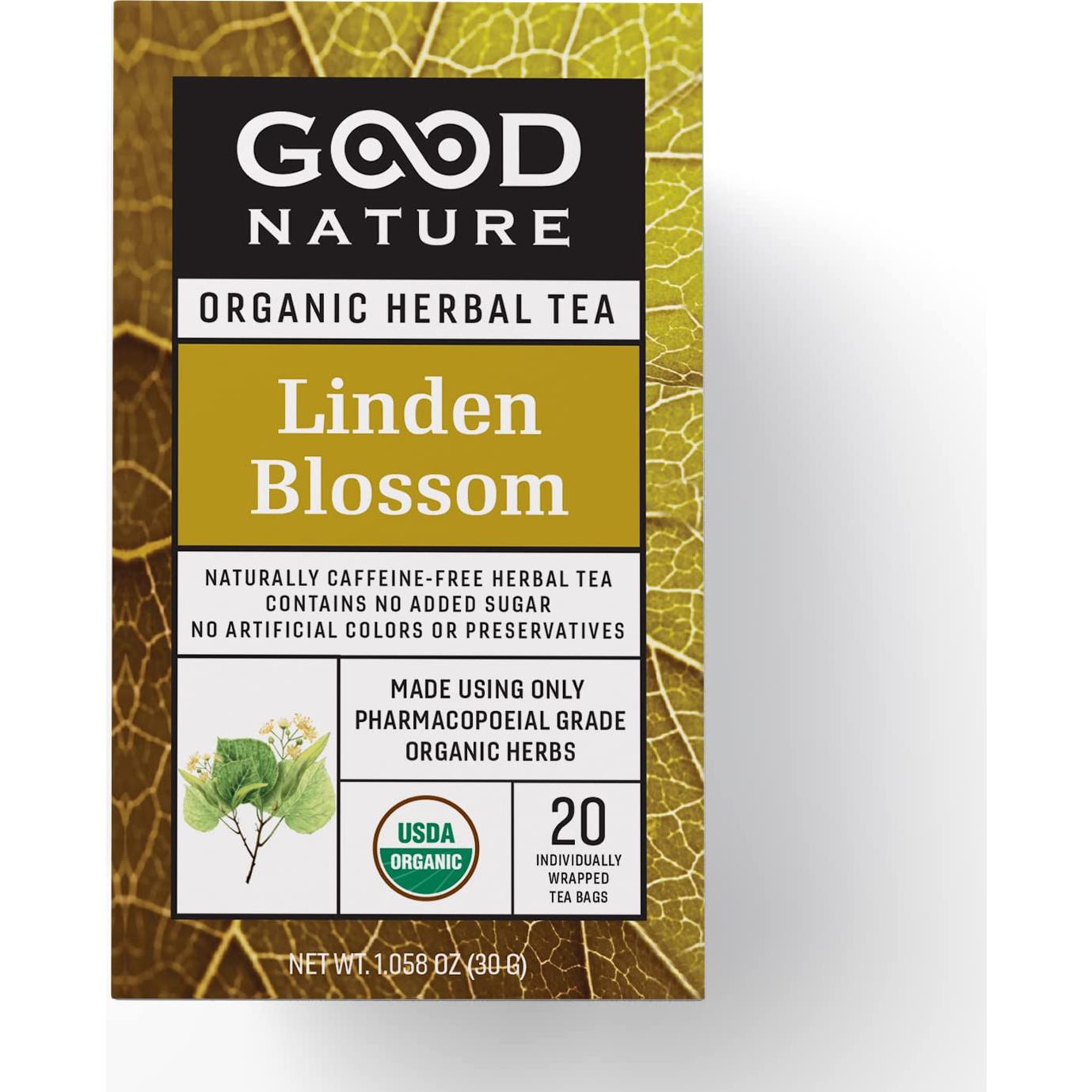 Té de Flor de Tilo Orgánico Good Nature 30g - 20 Bolsas