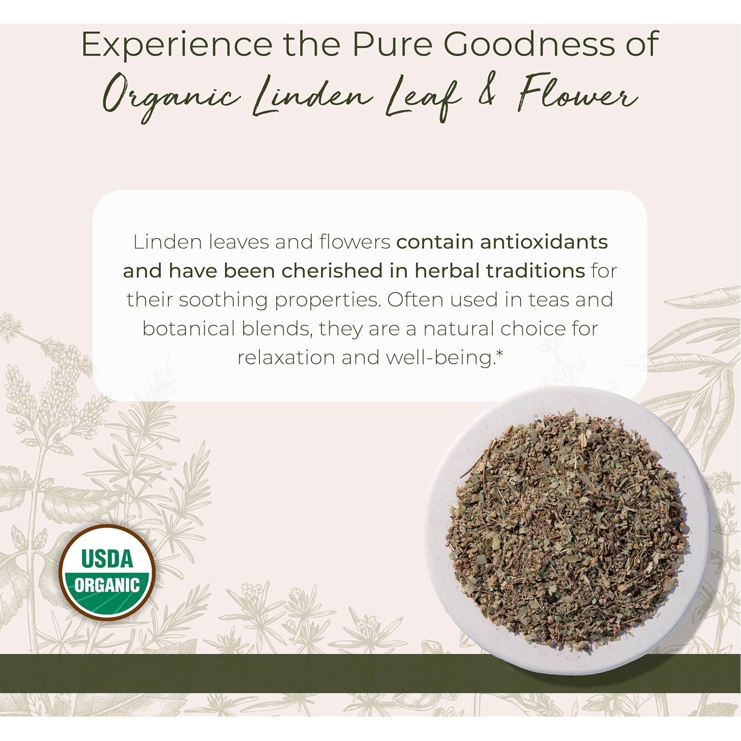 Hojas y Flores de Tilo Orgánico Starwest Botanicals 113 g