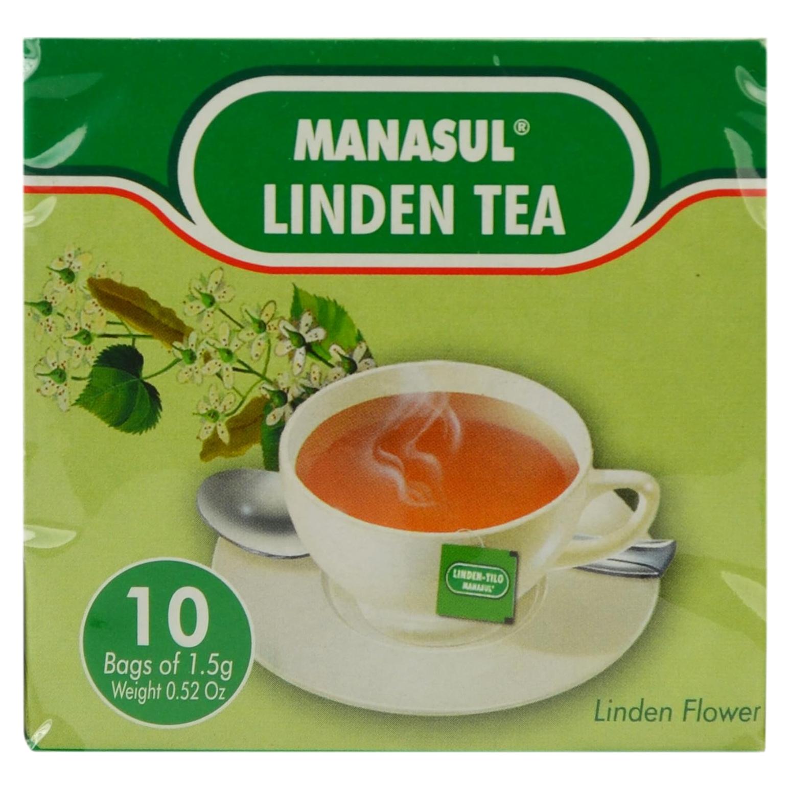 Té de Flor de Tilo Manasul 10 Bolsas Sin Cafeína