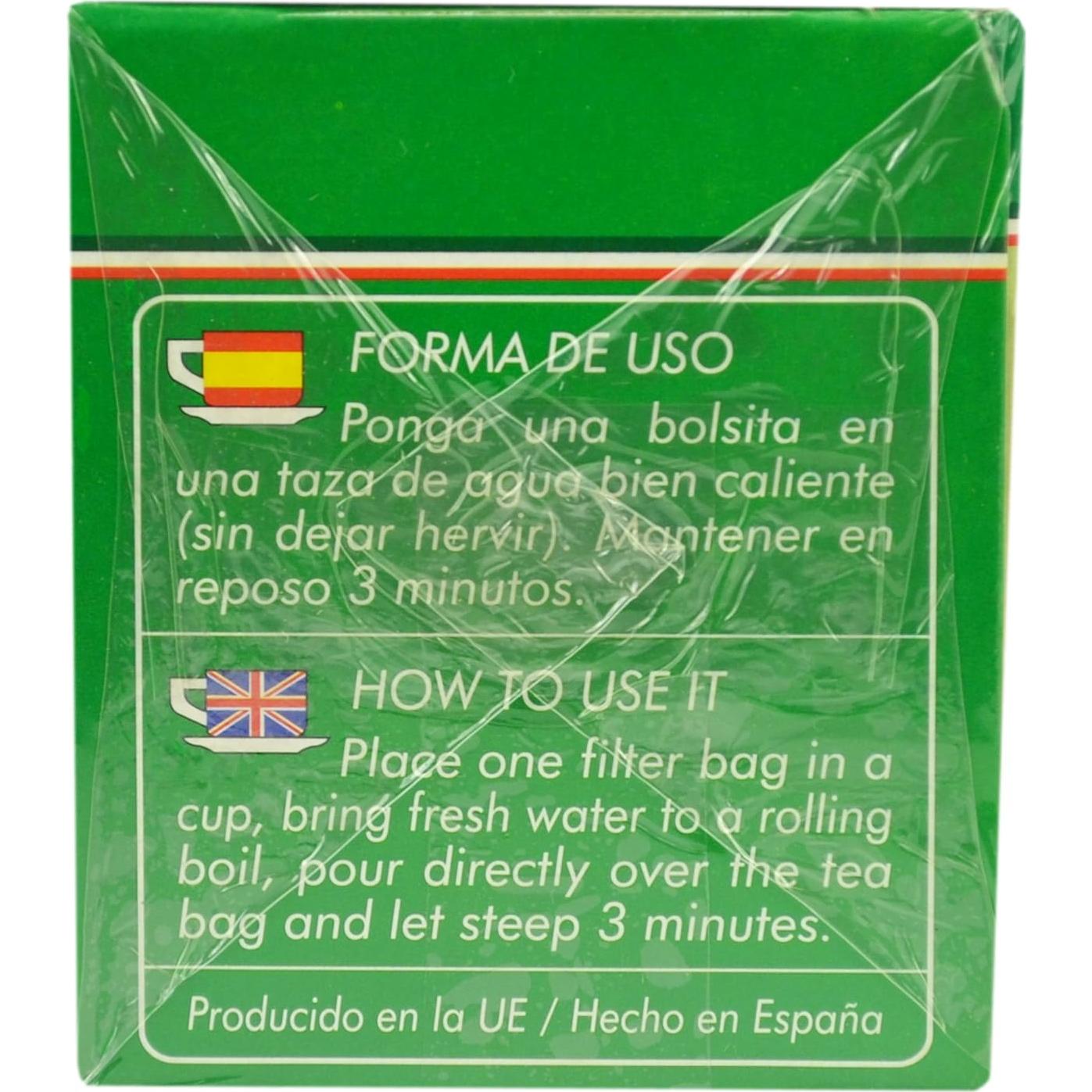 Té de Flor de Tilo Manasul 10 Bolsas Sin Cafeína
