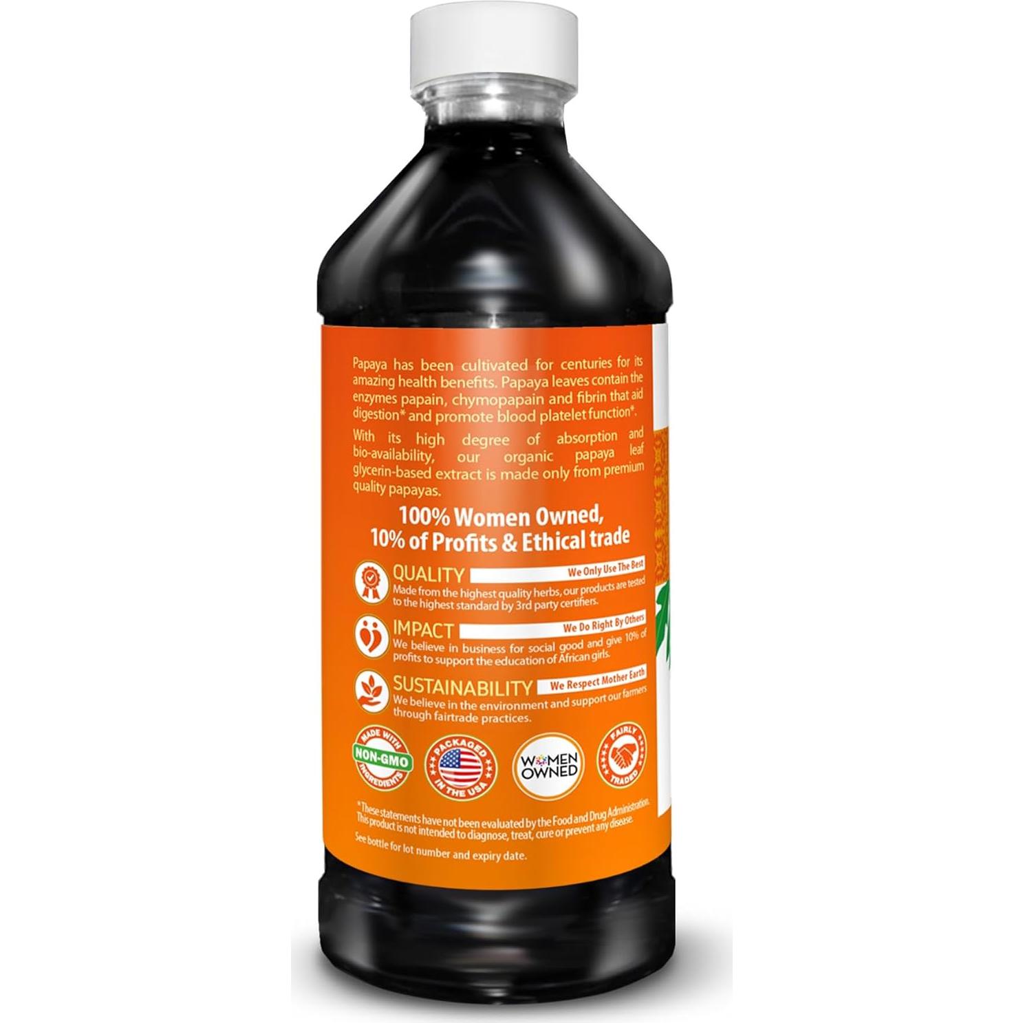 Extracto Líquido de Hoja de Papaya Herbal Goodness 473 ml - Aumento de Plaquetas