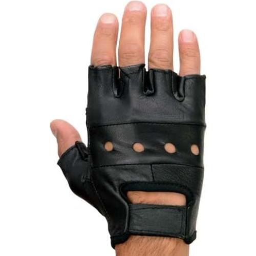 Guantes de motocicleta Milwaukee Leather SH216 cuero negro