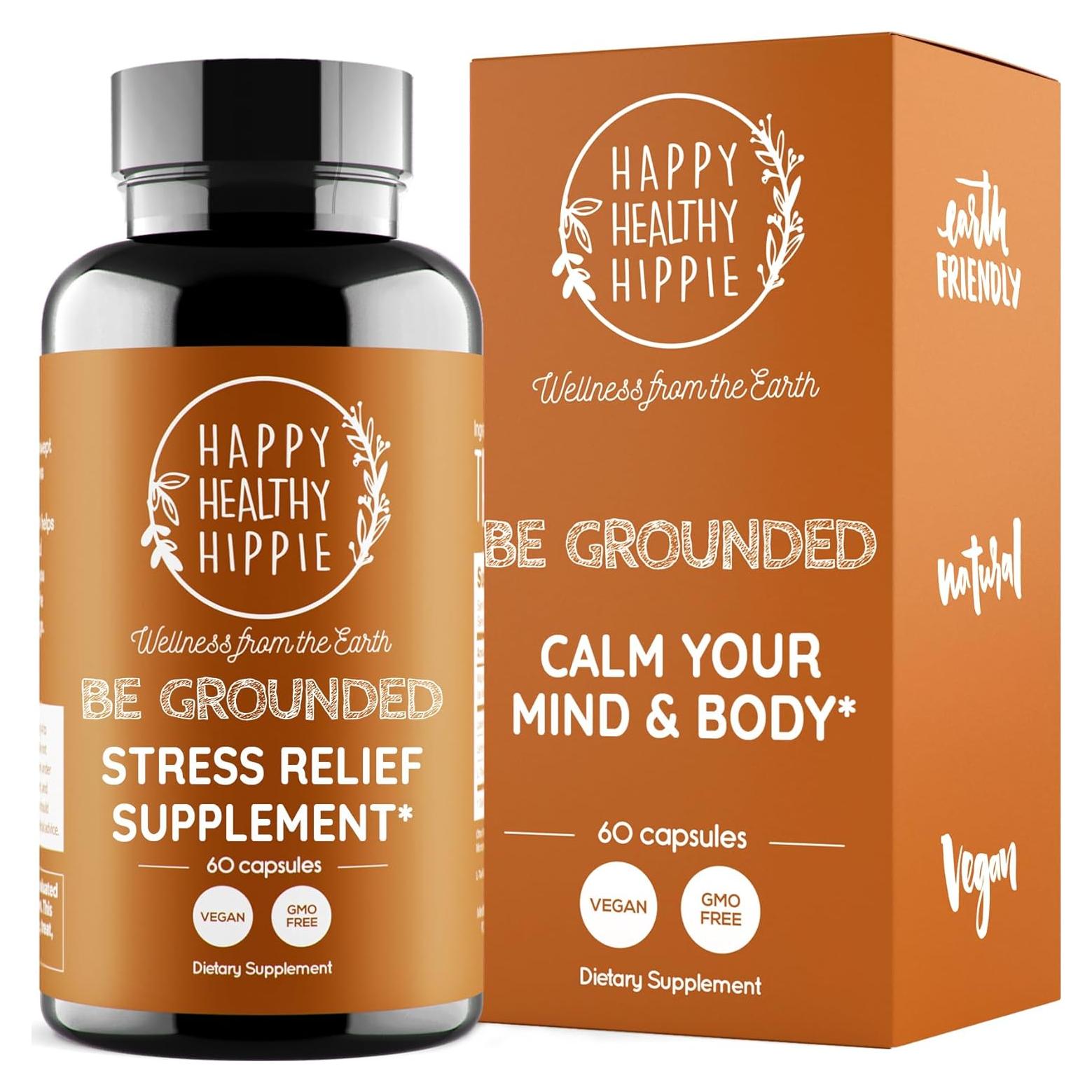 Suplemento Herbal Be Grounded Happy Healthy Hippie 60 Cápsulas