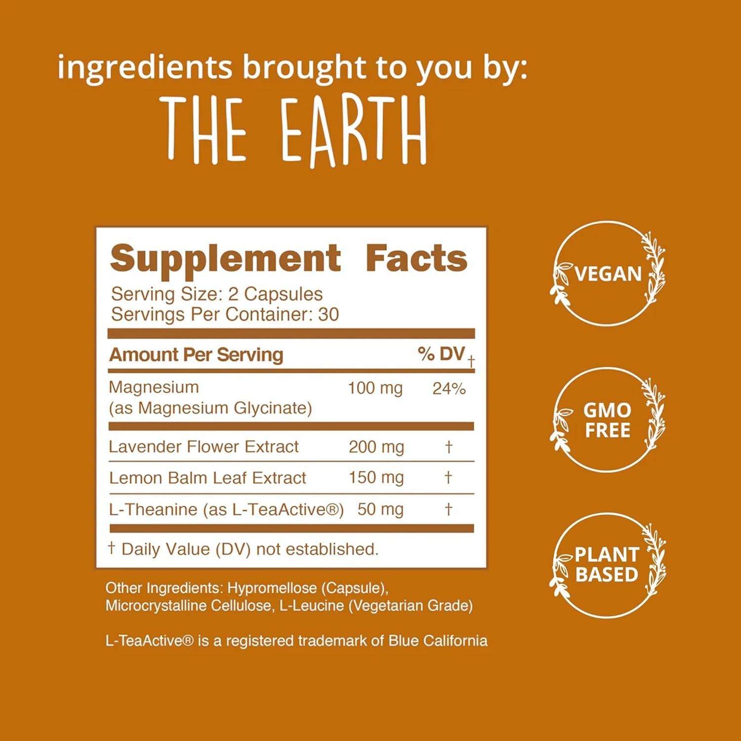 Suplemento Herbal Be Grounded Happy Healthy Hippie 60 Cápsulas